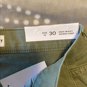 LOFT high-waisted skippy crop jeans